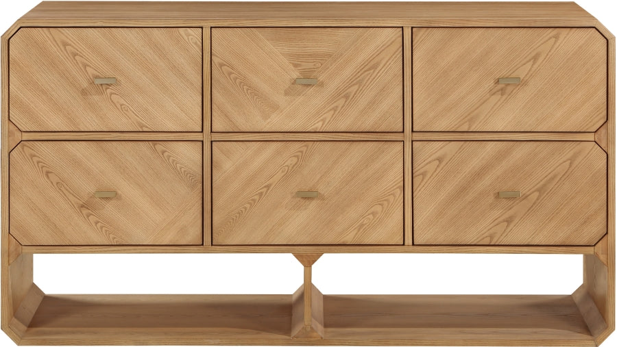 Parker Ash Veneer Dresser in Natural from Meridian - Luna Furniture