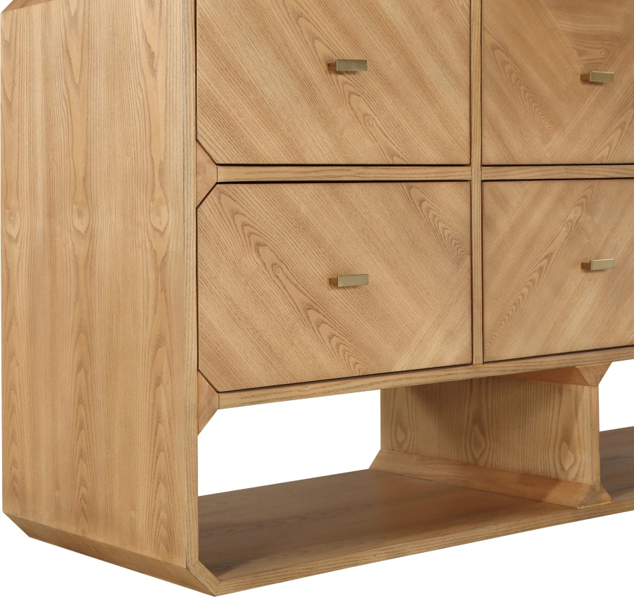 Parker Ash Veneer Dresser in Natural from Meridian - Luna Furniture