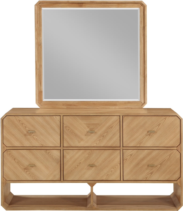 Parker Ash Veneer Dresser in Natural from Meridian - Luna Furniture