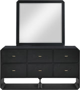 Parker Rubberwood Mirrors in Black from Meridian - Luna Furniture