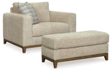 Parklynn Chair and Ottoman in Desert - PKG015434