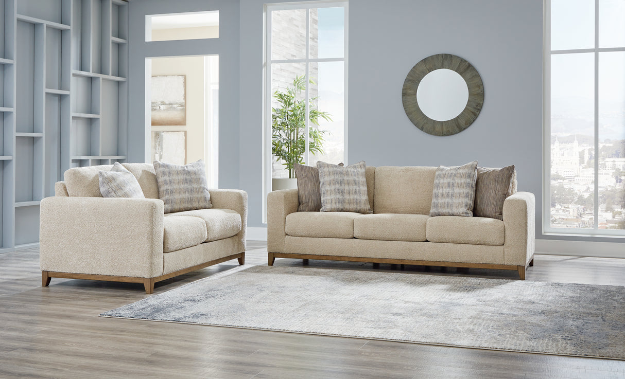 Parklynn Sofa and Loveseat in Desert - PKG015435