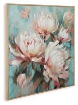 Parryville Aqua/Pink Wall Art from Ashley - Luna Furniture