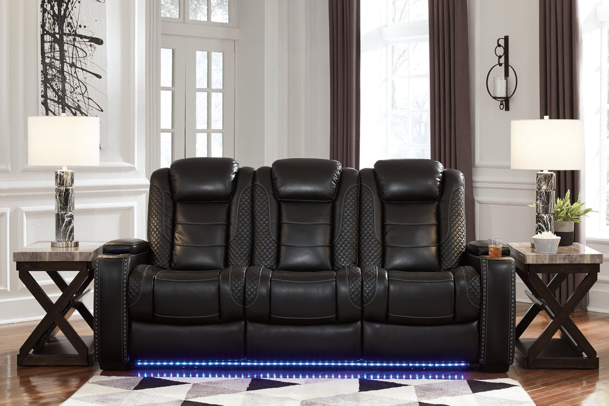 Party Time Sofa and Recliner in Midnight - PKG014108