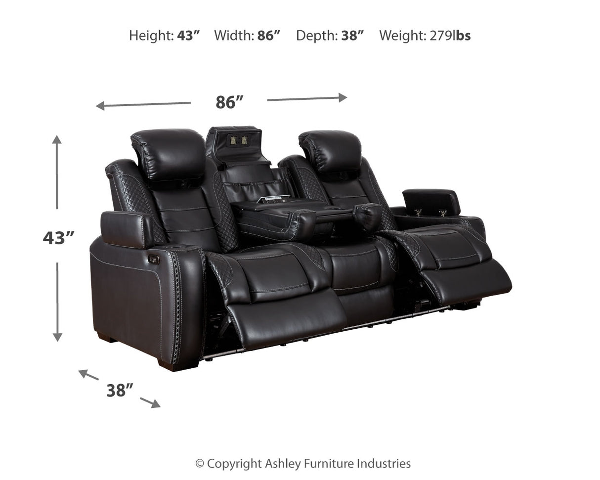 Party Time Sofa and Recliner in Midnight - PKG014108