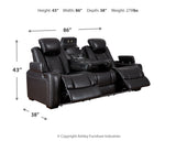 Party Time Sofa and Recliner in Midnight - PKG014108