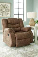 Partymate 2-Piece Sectional with Recliner in Brindle - PKG015101