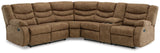 Partymate 2-Piece Sectional with Recliner in Brindle - PKG015101