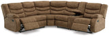 Partymate 2-Piece Sectional with Recliner in Brindle - PKG015101