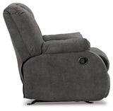 Partymate 2-Piece Sectional with Recliner in Slate - PKG015104