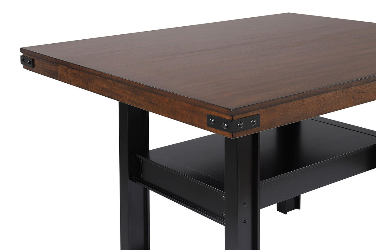 Patterson Rectangular Counter Height Dining Table Mango Oak from Coaster - Luna Furniture