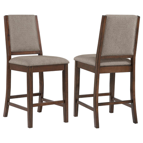 Patterson Upholstered Counter Chair Mango Oak (Set of 2) from Coaster - Luna Furniture