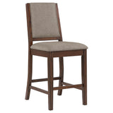 Patterson Upholstered Counter Chair Mango Oak (Set of 2) from Coaster - Luna Furniture