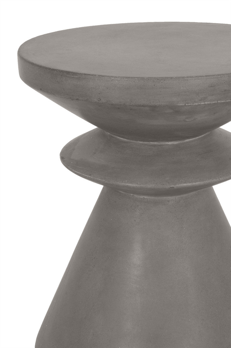 Pawn Accent Table in Slate Gray Concrete - 4612.SLA-GRY