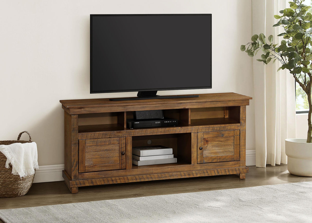  Payne 60-inch TV Stand Media Console Distressed Brown - 710042