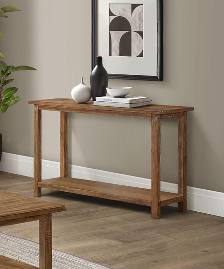 Payne Wood Entryway Sofa Console Table Distressed Brown from Coaster - Luna Furniture