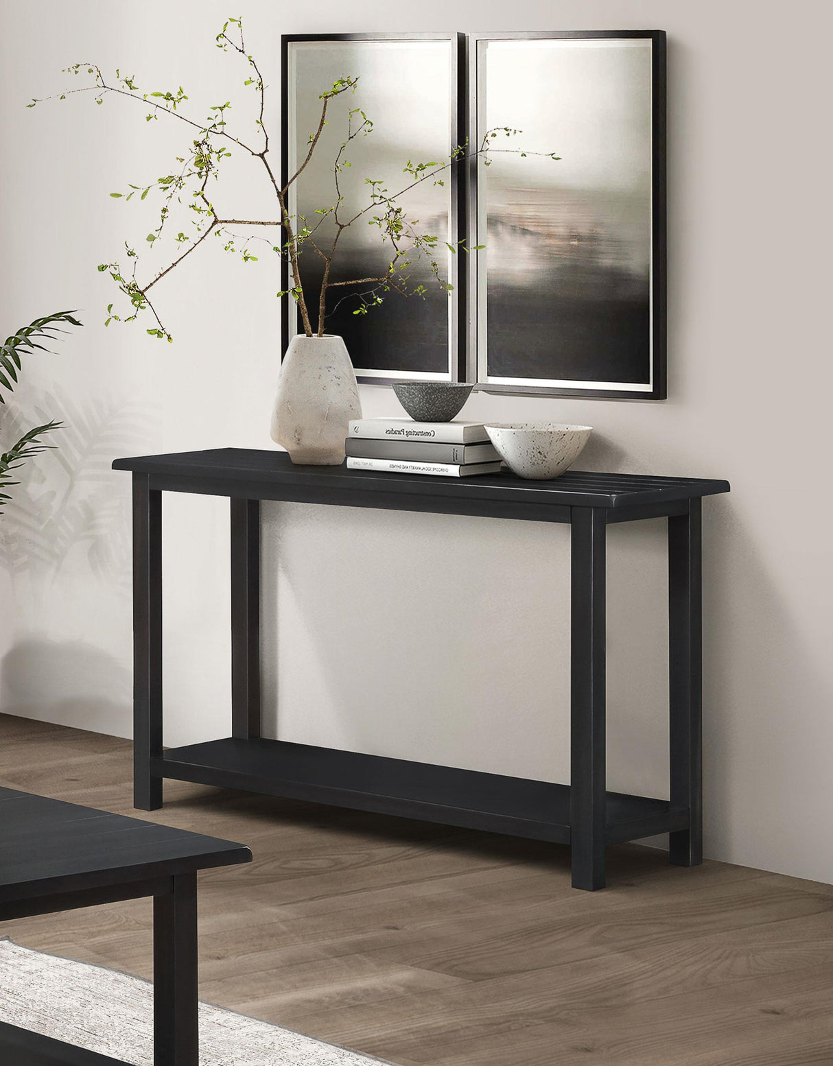 Payne Wood Entryway Sofa Console Table Java from Coaster - Luna Furniture