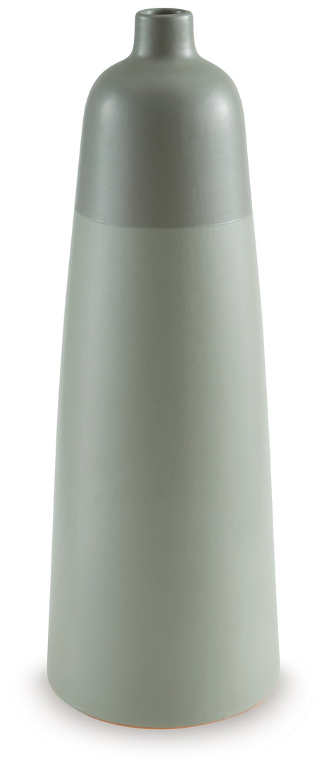 Peerland Sage Green Vase from Ashley - Luna Furniture