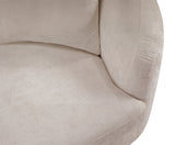 Penelope Chenille Fabric Upholstered Accent Chair in Beige from Meridian - Luna Furniture