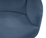 Penelope Chenille Fabric Upholstered Accent Chair in Light Blue from Meridian - Luna Furniture