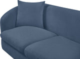 Penelope Chenille Fabric Upholstered Loveseat in Light Blue from Meridian - Luna Furniture