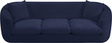 Penelope Chenille Fabric Upholstered Sofa in Blue from Meridian - Luna Furniture