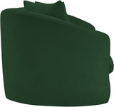 Penelope Chenille Fabric Upholstered Sofa in Green from Meridian - Luna Furniture