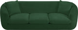 Penelope Chenille Fabric Upholstered Sofa in Green from Meridian - Luna Furniture