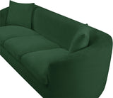 Penelope Chenille Fabric Upholstered Sofa in Green from Meridian - Luna Furniture