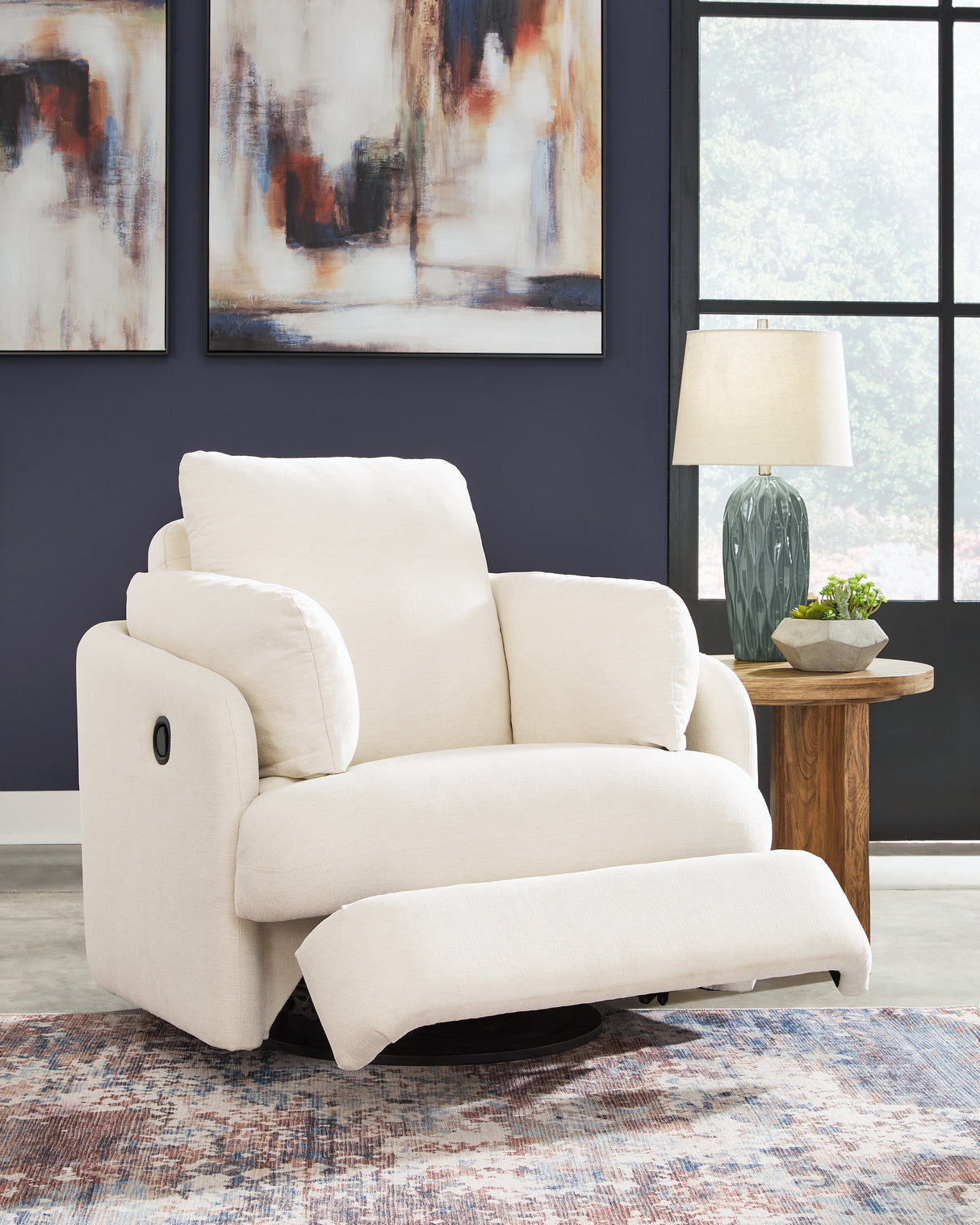 Pillar Peak 6-Piece Sectional with Recliner in Oyster from Ashley - Luna Furniture