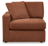 Pillar Peak 6-Piece Sectional with Recliner in Spice from Ashley - Luna Furniture