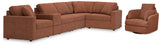 Pillar Peak 6-Piece Sectional with Recliner in Spice from Ashley - Luna Furniture