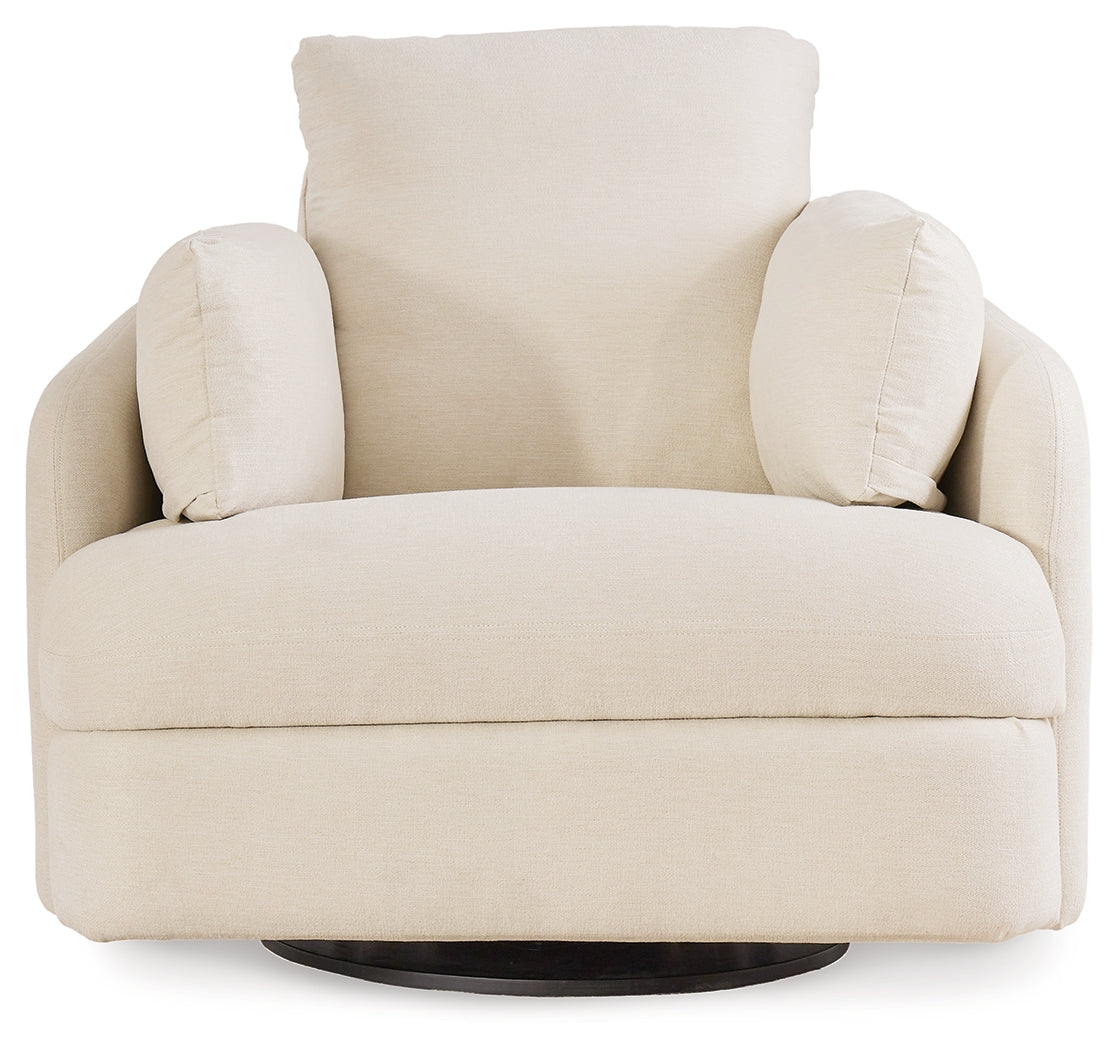 Pillar Peak Oyster Swivel Glider Recliner from Ashley - Luna Furniture