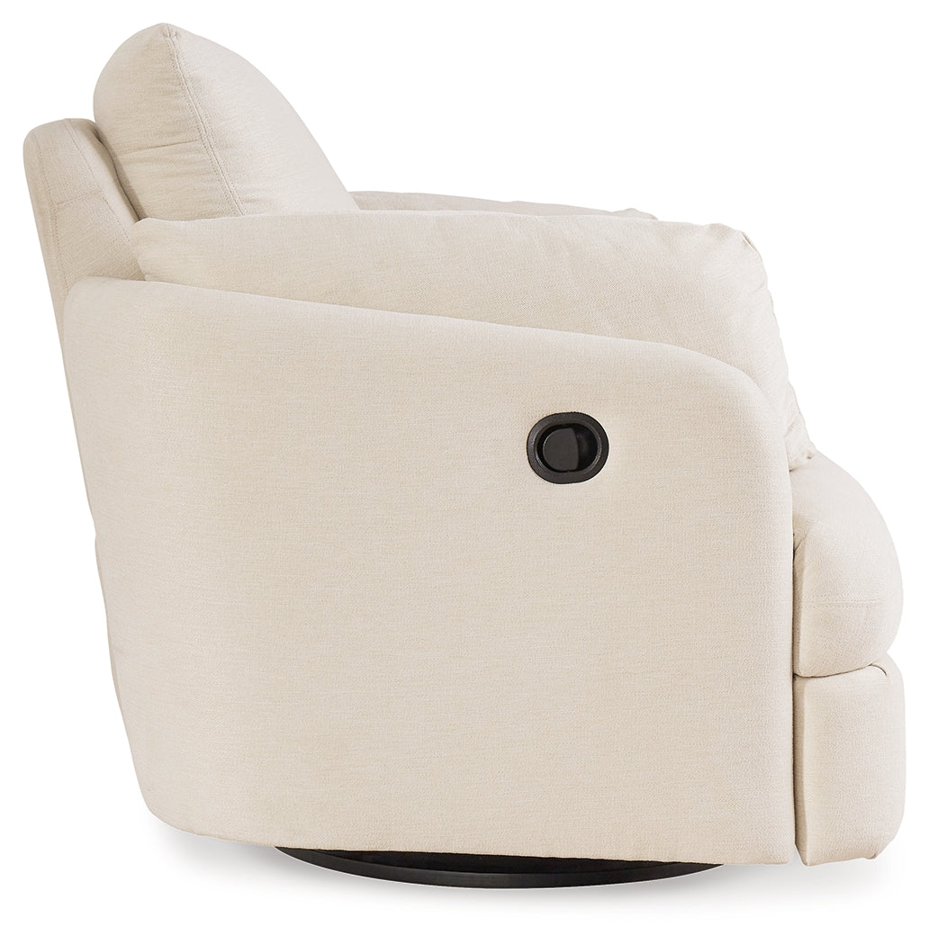 Pillar Peak Oyster Swivel Glider Recliner from Ashley - Luna Furniture