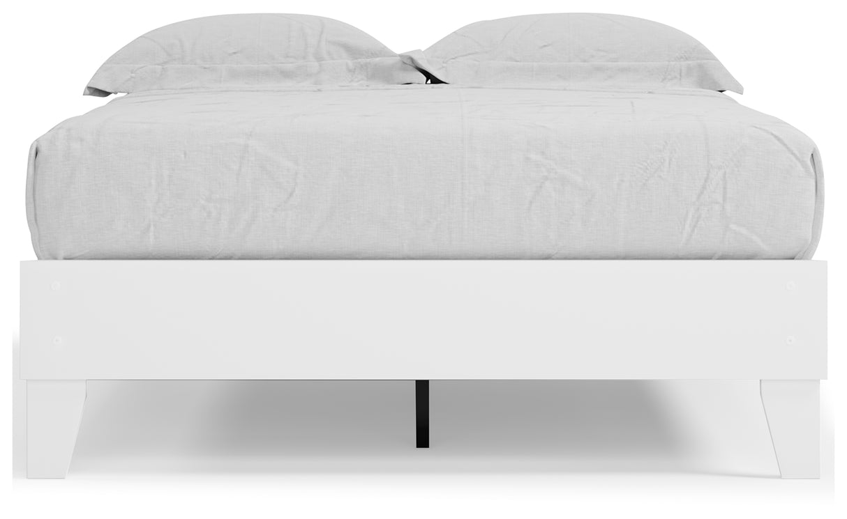 Piperton Full Platform Bed with Dresser and Chest in White from Ashley - Luna Furniture