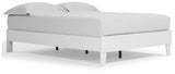 Piperton Queen Platform Bed with Dresser and 2 Nightstands in White from Ashley - Luna Furniture