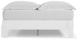 Piperton Queen Platform Bed with Dresser and 2 Nightstands in White from Ashley - Luna Furniture