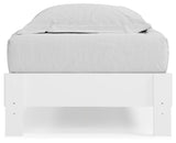 Piperton Twin Platform Bed with Dresser and 2 Nightstands in White from Ashley - Luna Furniture