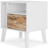 Piperton Twin Platform Bed with Dresser, Chest and Nightstand in White from Ashley - Luna Furniture