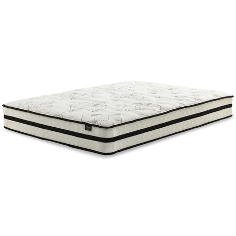 Piperton Twin Platform Bed with Mattress in White - PKG018190