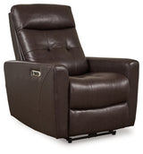 Pisgham Chocolate Power Recliner - U1050013 - Luna Furniture