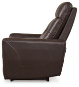 Pisgham Chocolate Power Recliner - U1050013 - Luna Furniture