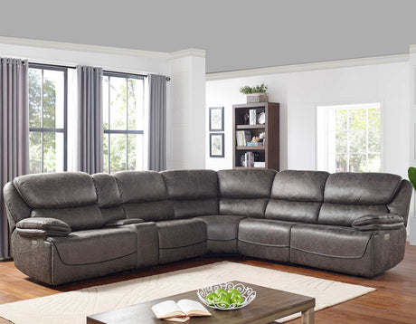 Plaza 6-Piece Power Reclining Sectional from Steve Silver - Luna Furniture