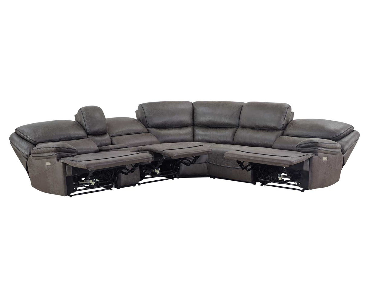 Plaza 6-Piece Power Reclining Sectional from Steve Silver - Luna Furniture