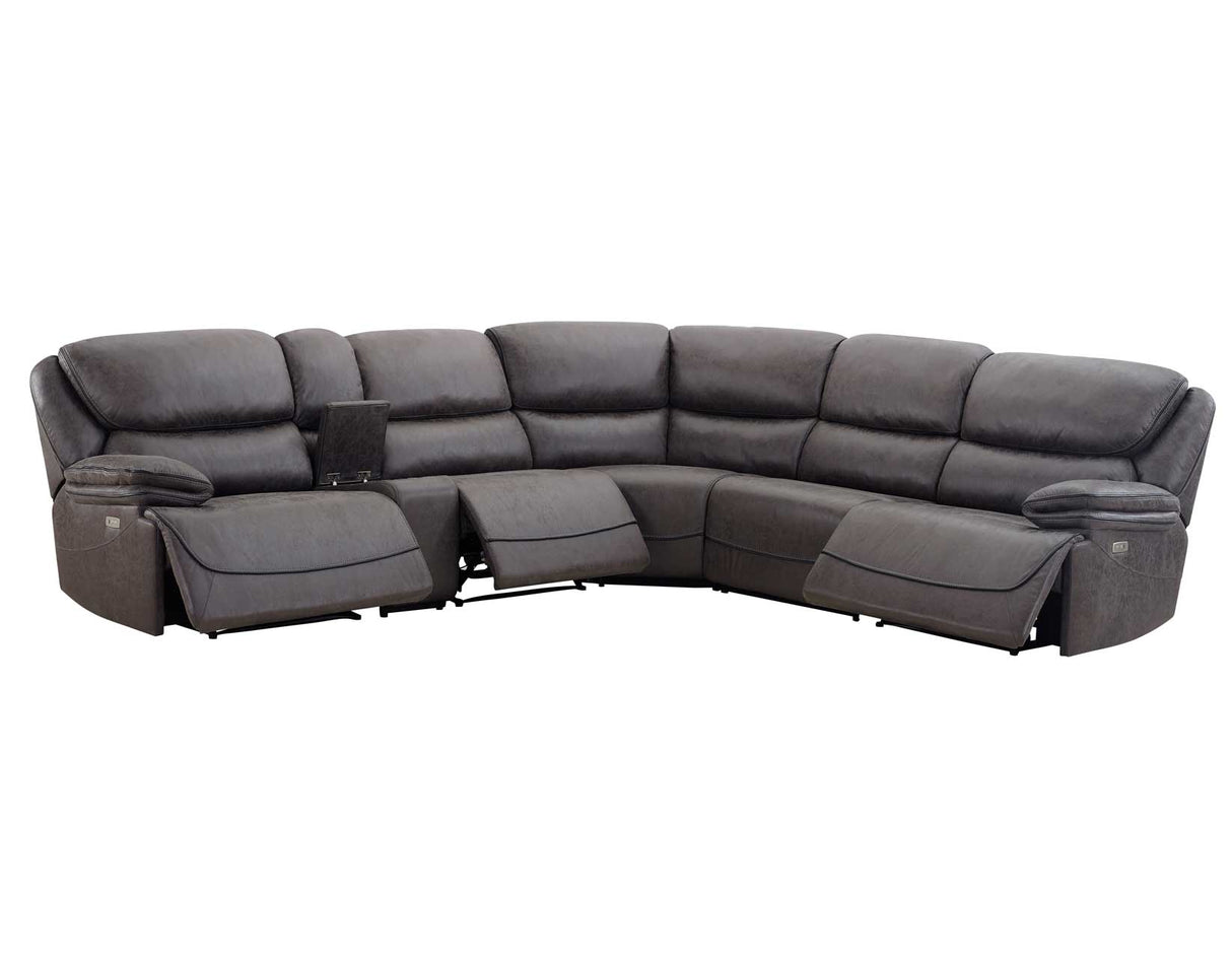 Plaza 6-Piece Power Reclining Sectional from Steve Silver - Luna Furniture