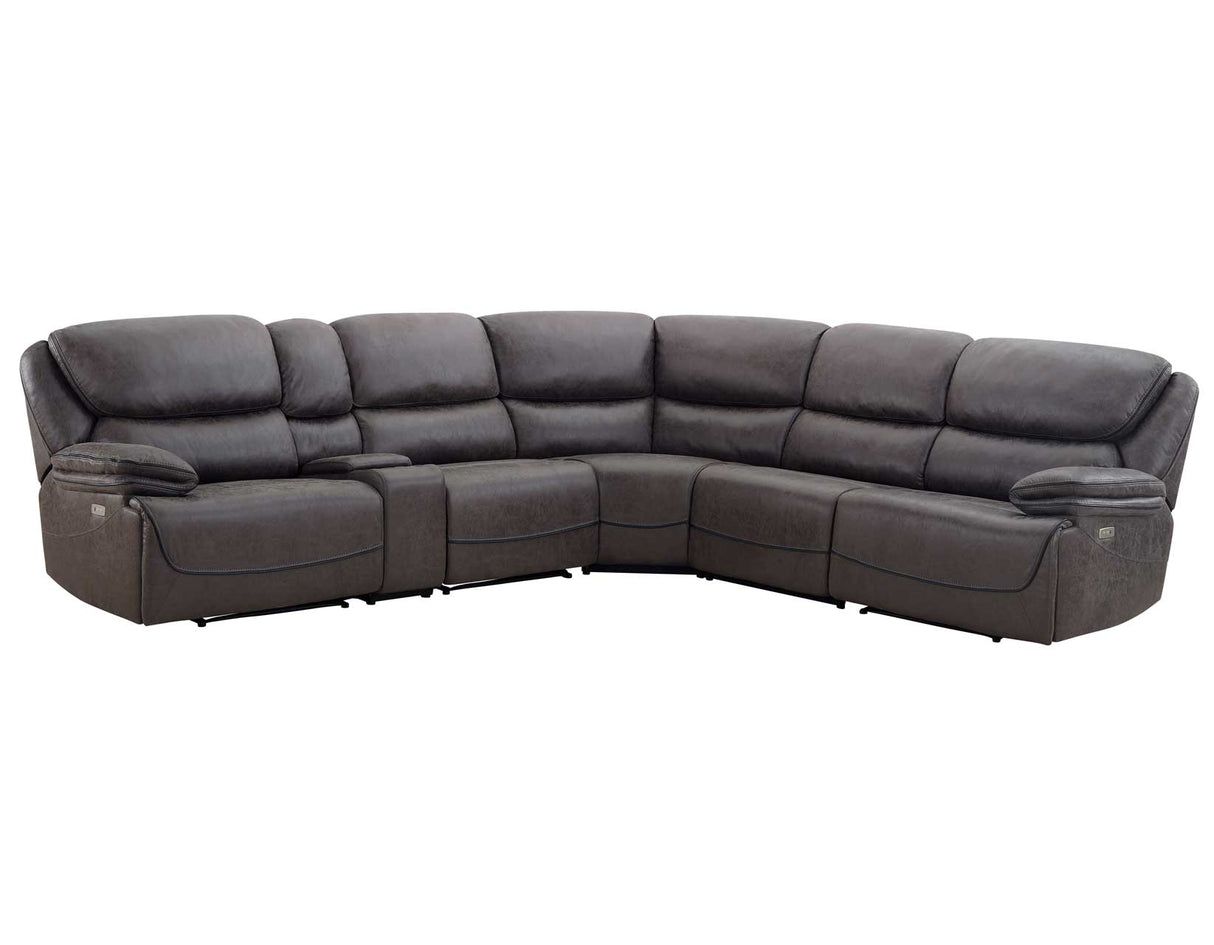 Plaza 6-Piece Power Reclining Sectional from Steve Silver - Luna Furniture