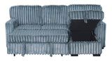 Poland Charcoal Reversible Sectional With Pull-Out Bed from Happy Homes - Luna Furniture