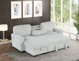 Poland Gray Reversible Sectional With Pull-Out Bed from Happy Homes - Luna Furniture