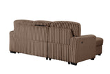 Poland Mocha Reversible Sectional With Pull-Out Bed from Happy Homes - Luna Furniture