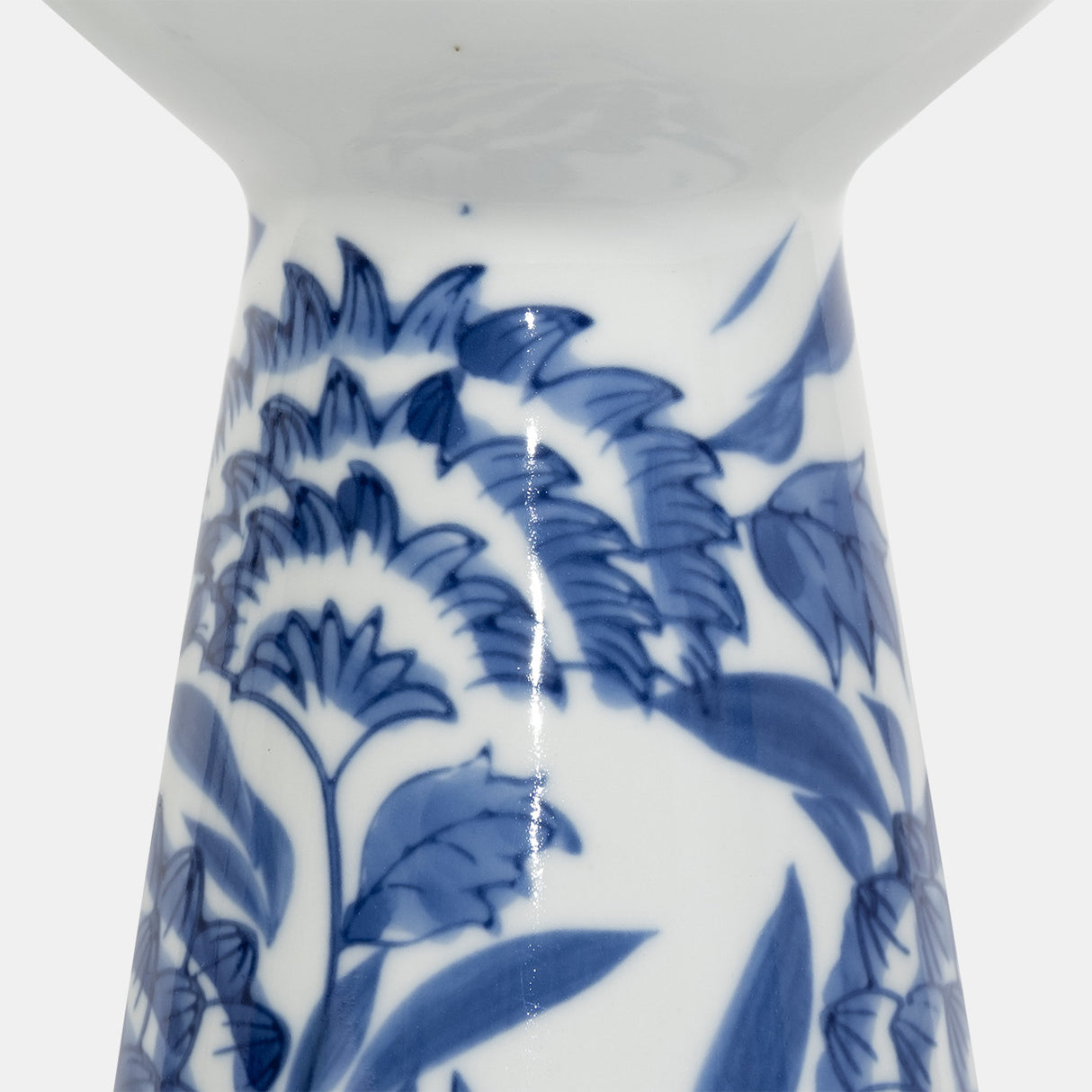 Porc,8"h Chinoiserie Candle Holder,blue/wht from Sagebrook Home - Luna Furniture